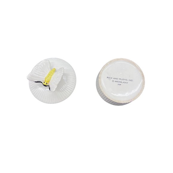 Fitz and Floyd vintage butterfly trinket box - Picture 11 of 15